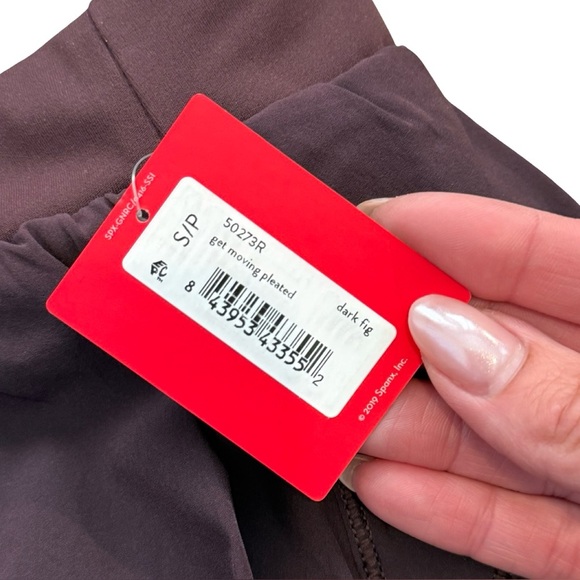 NWT Spanx Pleated Tennis Skirt Dark Fig XS & S | Tenniscore Preppy Chic - Picture 3 of 8